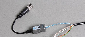 How do you use cat5 cable to wire a cctv system?